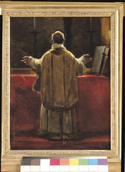 Priester am Altar